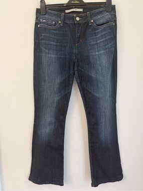 Joes Jeans Women 29 Flared Slim Low Rise Dark Wash Jett Stretch Denim Muse 31x28